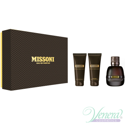 Missoni Missoni Parfum Pour Homme Set (EDP 50ml + After Shave Balm 50ml + SG 50ml) for Men Men's sets